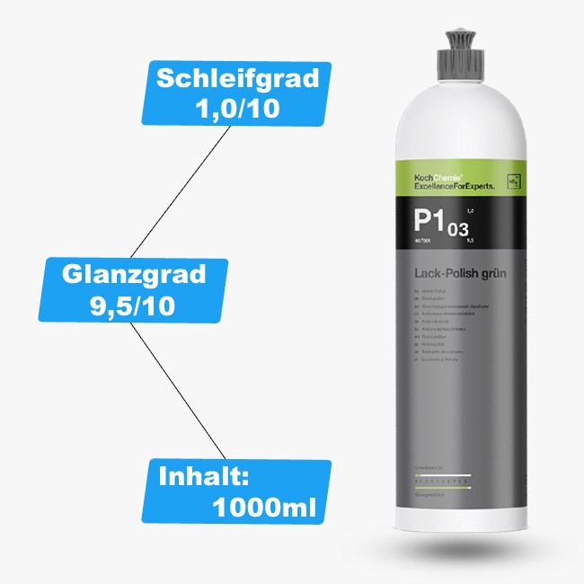 Preview: Koch Chemie Lack-Polish grün P1.03 1 L