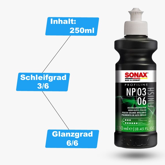 Preview: Sonax Profiline Politur NP 03-06 - High-Gloss Polish 250ml