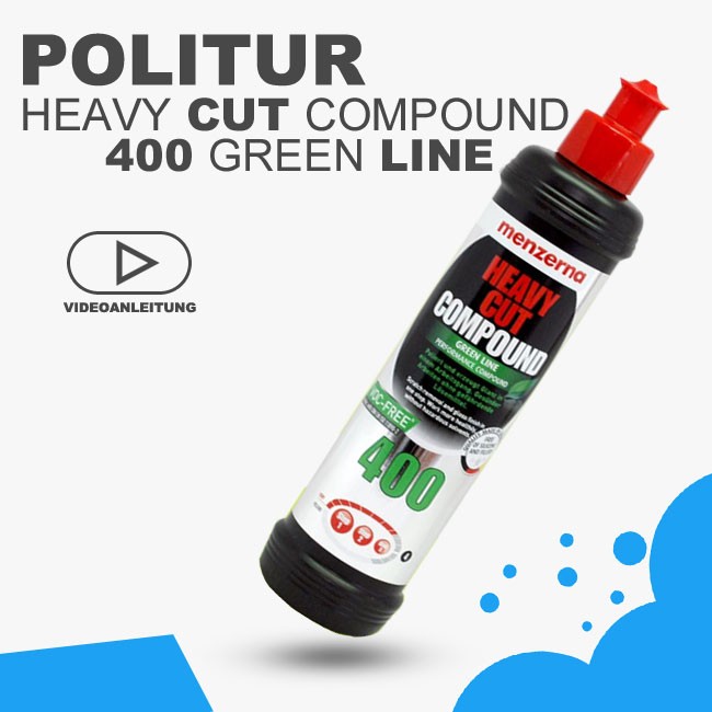 Preview: Menzerna Politur 400 Heavy Cut Compound Green Line 250ml