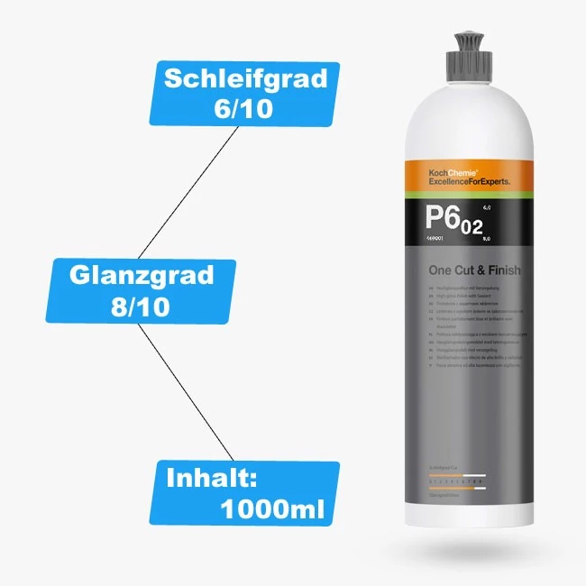Koch Chemie Politur P6.02 One Cut & Finish 1l Koch Chemie Politur P6.02 One Cut & Finish 1l