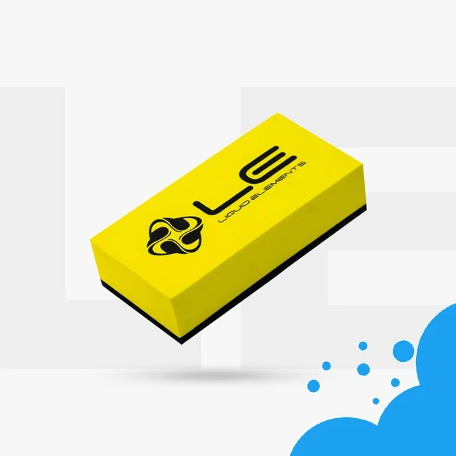 Liquid Elements Applikator block gelb 8x4x2cm